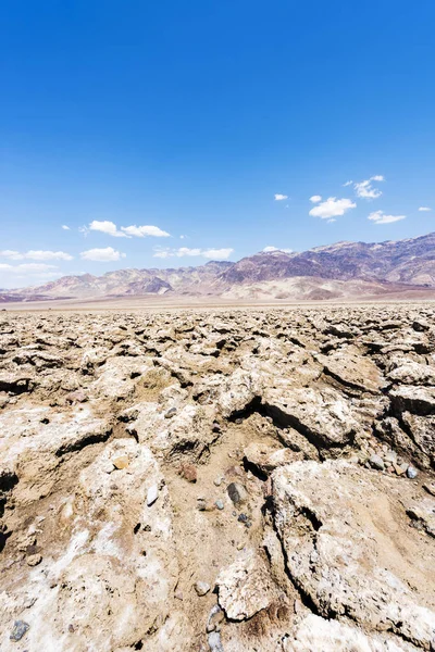 Grote Zout Woestijn Van Devil Golf Course Death Valley National — Stockfoto