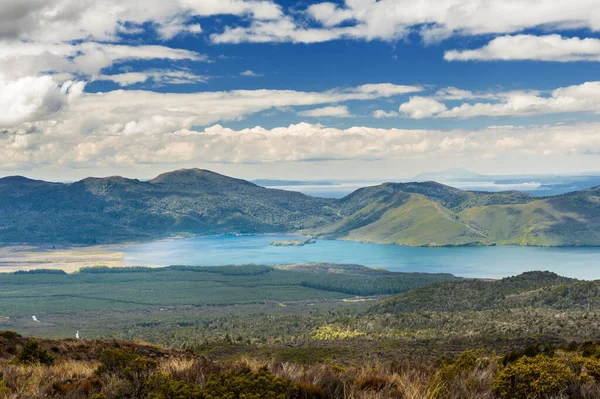 Lago Rotoaira Visto Desde Ladera Del Monte Tongariro Parque Nacional —  Fotos de Stock