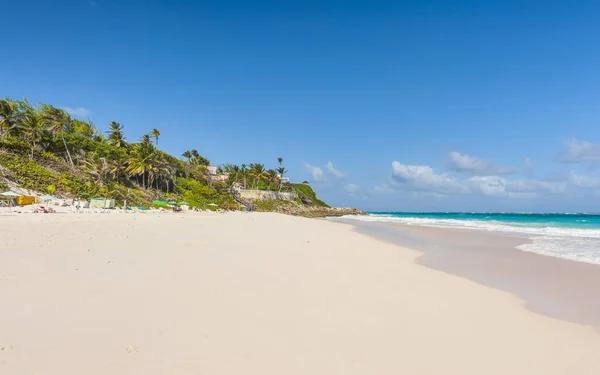 Żuraw Plaża Jest Jedną Najpiękniejszych Plaż Wyspie Barbados Karaiby Jest — Zdjęcie stockowe