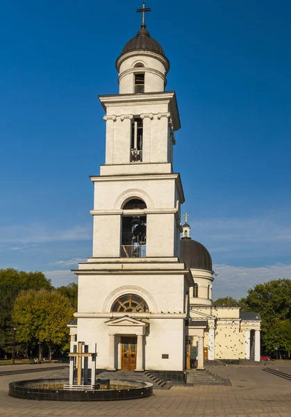 Cathedral Christ Nativity Chisinau Moldova Belfry Church Main Temple Moldovan — 스톡 사진