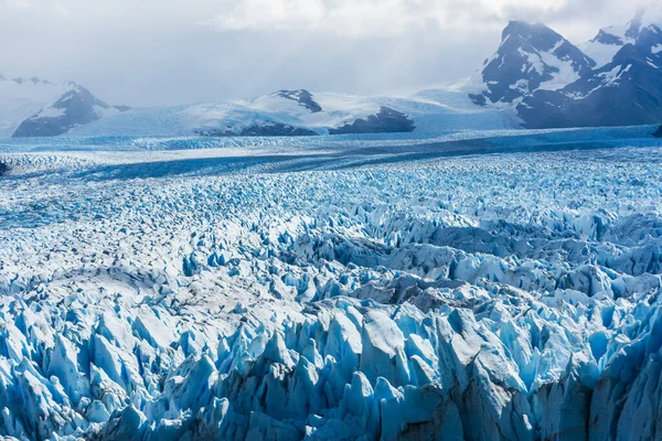 Detalhe Velho Gelo Turquesa Geleira Perito Moreno Parque Nacional Los — Fotografia de Stock