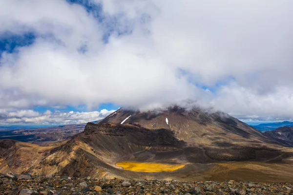 Hora Ngauruhoe Slavný Stratovulkán Národním Parku Tongariro Nový Zéland — Stock fotografie