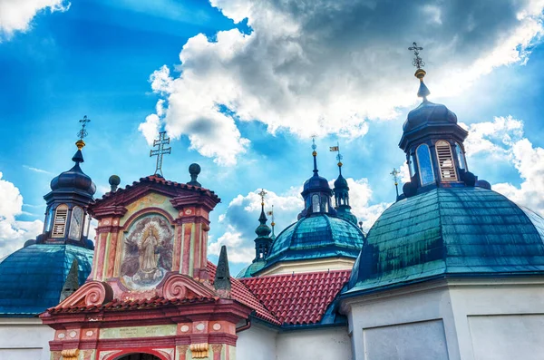 Barokke Bedevaartskerk Van Hemelvaart Van Maagd Maria Klokoty Tabor Tsjechië — Stockfoto