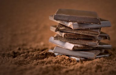 Stacked chocolate bars clipart