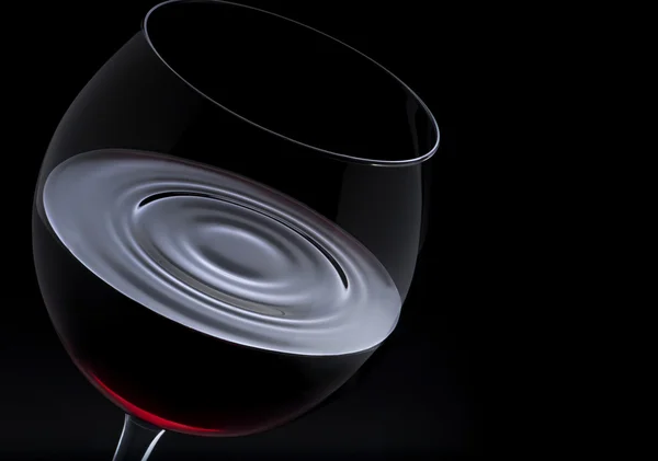 Glas Rotwein — Stockfoto