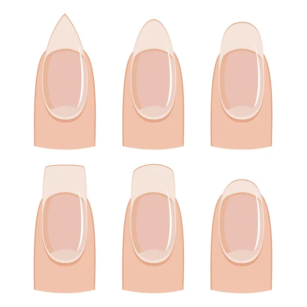 Formas de unhas — Fotografia de Stock