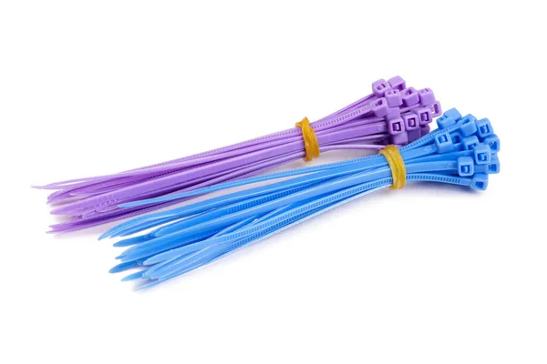 Cable Zip Ties White Background — Stock Photo, Image