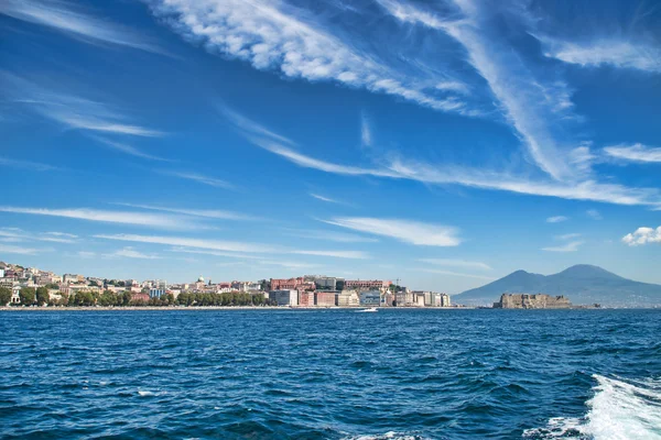 Naples from the sea — Stock Photo, Image