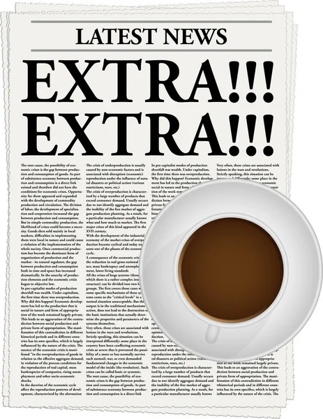 Extra!!! — Vetor de Stock