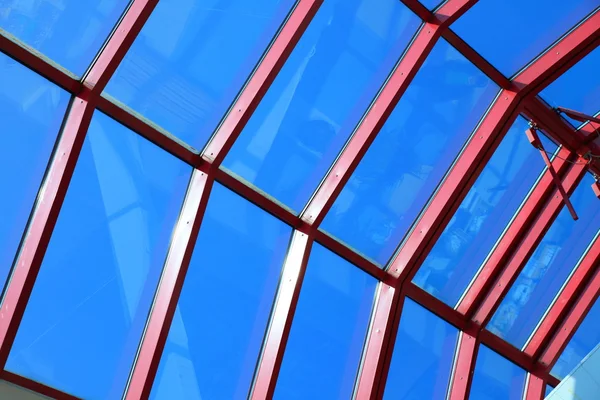 The glass roof structure — Stock Photo, Image