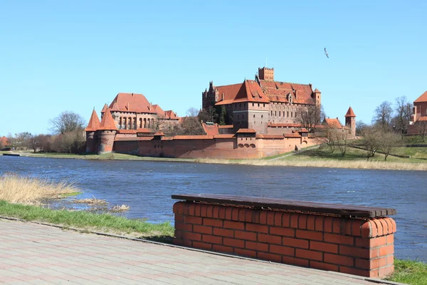 Замок Мальборк в Поморського воєводства, Польща. — стокове фото
