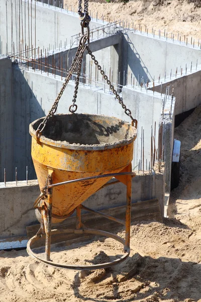 Construction site digger, excavator — Stock Photo, Image