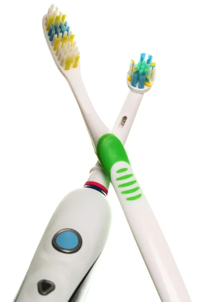 Electrical toothbrush isolated on white — Stock Photo, Image