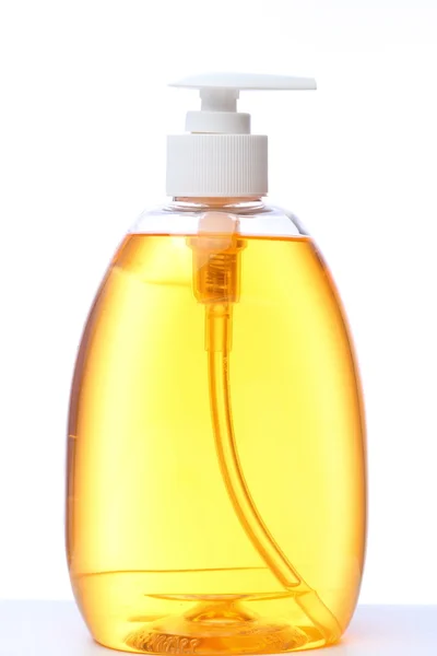 Botella con jabón líquido — Foto de Stock