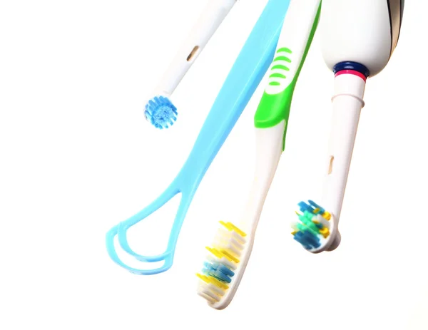 Electrical toothbrush isolated on white — Stock Photo, Image