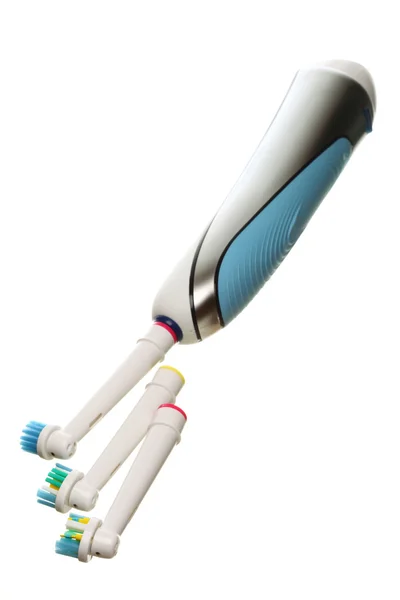 Elektryczna szczoteczka do zębów izolowana na biało — Zdjęcie stockowe
