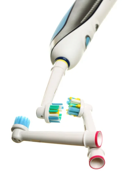 Electrical toothbrush isolated on white — Stock Photo, Image