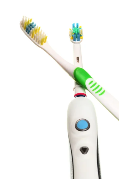 Electrical toothbrush isolated on white — Stock Photo, Image