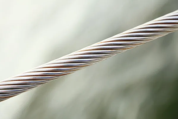 Kovové lano ocelové lano — Stock fotografie