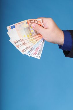 Euro banknot erkek el