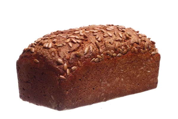 Brot auf weißem Hintergrund — Stockfoto