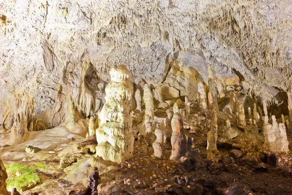 Stalagmites in the cave — Stock Photo, Image