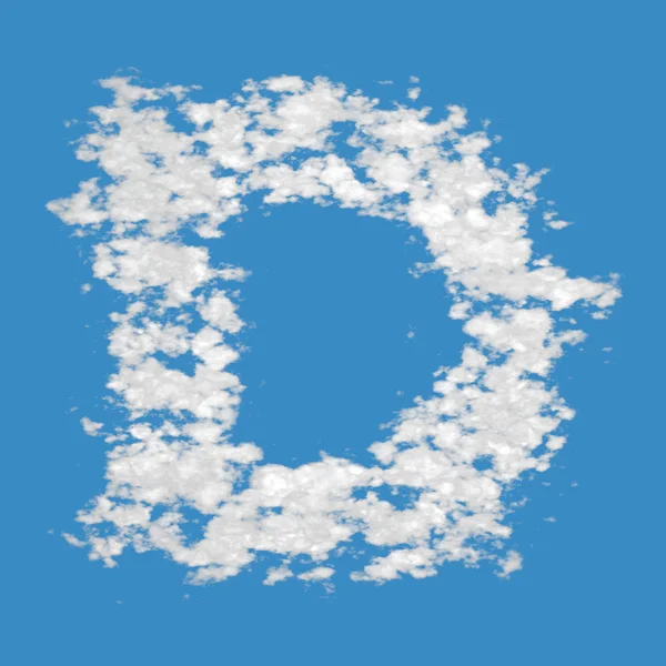 Chmura litera d — Zdjęcie stockowe