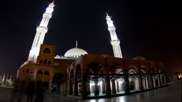 Mezquita por la noche — Vídeo de stock