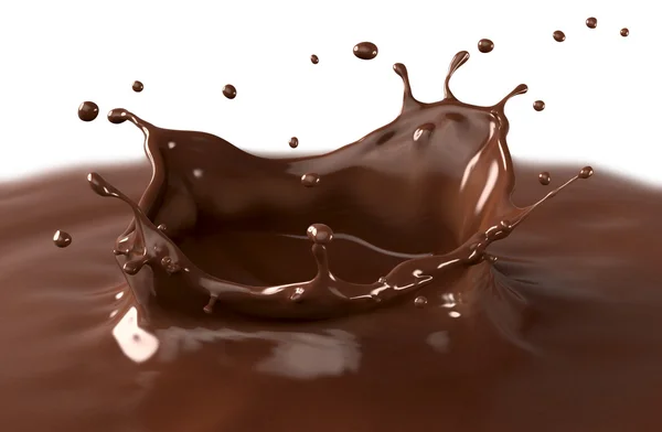 Hot chocolate splash — Stock Photo, Image