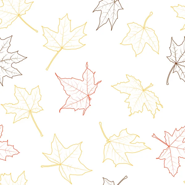 秋のシームレスなパターン — ストックベクタ