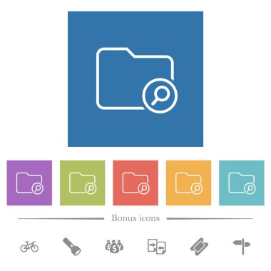 Dizin kare arkaplan içerisindeki düz beyaz simgeleri bul. 6 bonus simgesi dahil.