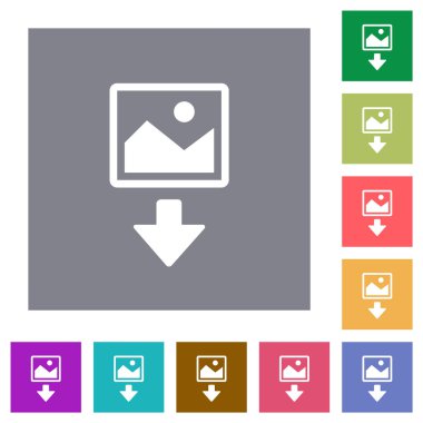 Download basit renkli kare arka planlar üzerinde görüntü düz simgeler