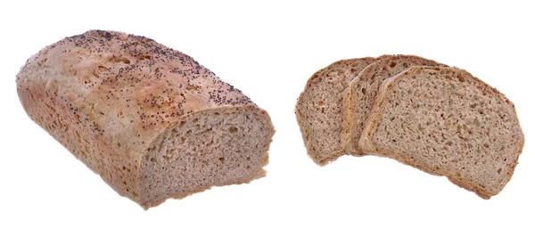 Brot isoliert — Stockfoto