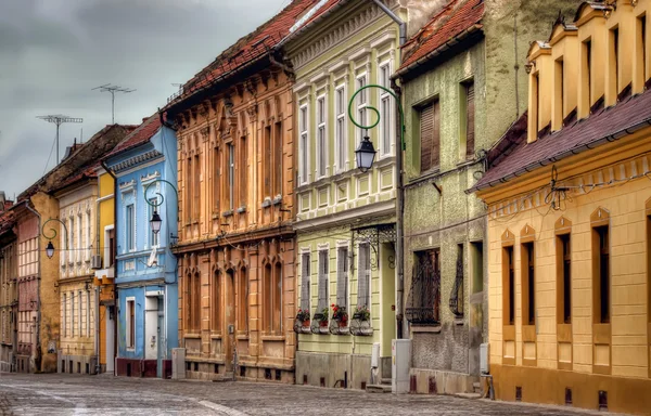 Rua velha na Roménia — Fotografia de Stock