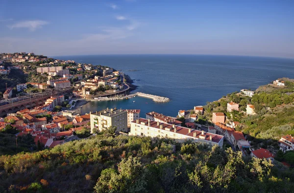 Costa del mare di Cerbere — Foto Stock