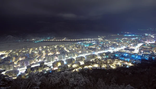 Нічне місто — стокове фото