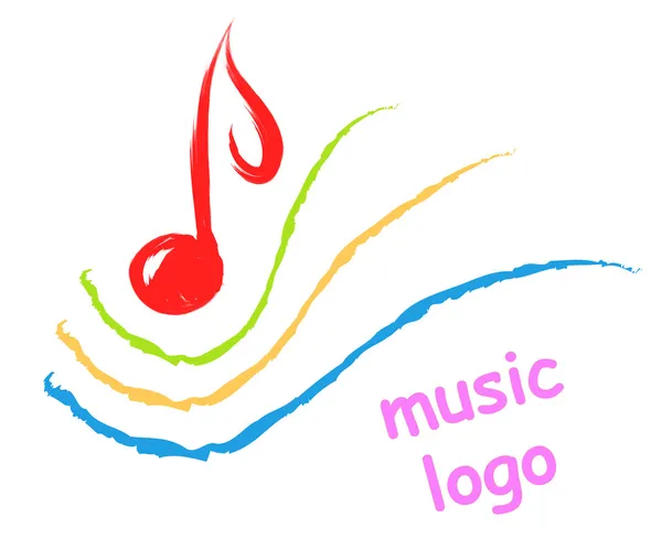 Logo musicale — Vettoriale Stock