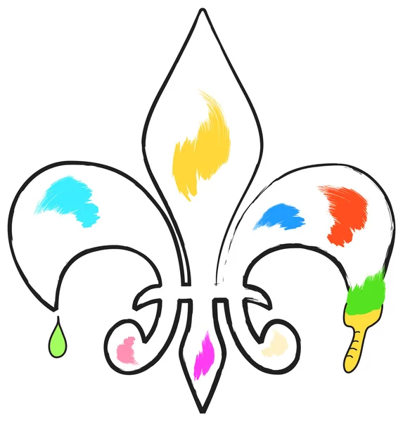 Fleur de lis — Vettoriale Stock