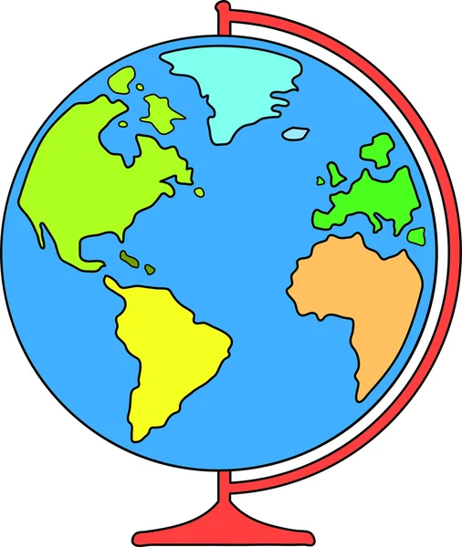 Verdens globus – Stock-vektor