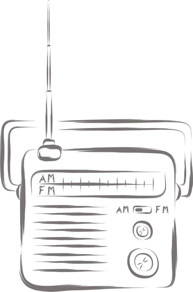 Radio illustratie — Stockvector