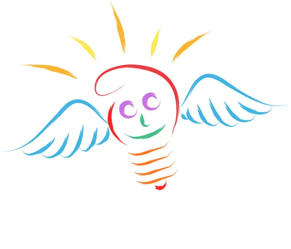 天使の電球 — ストックベクタ