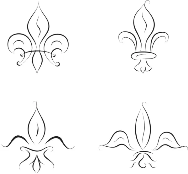 Fleur de lis Przewodniczący — Wektor stockowy