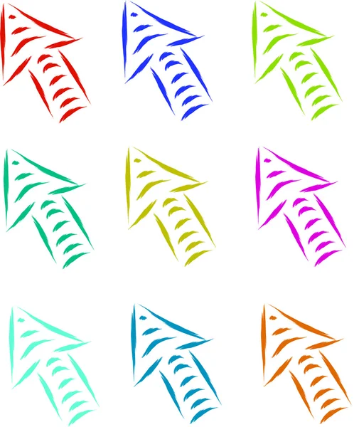 Jeu de flèches — Image vectorielle