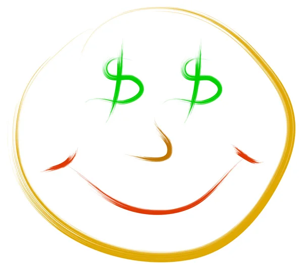 Долар посмішка — стоковий вектор
