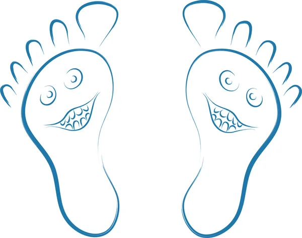 Счастливые ноги — стоковый вектор