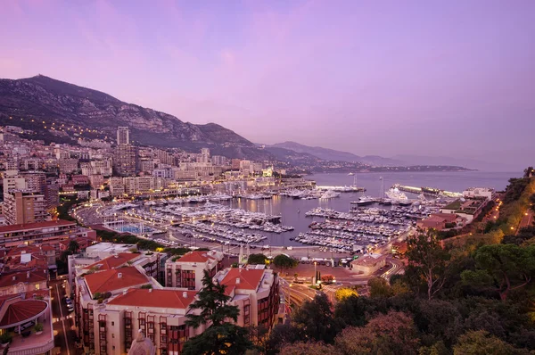 Monaco sunset — Stock Photo, Image