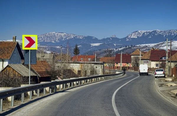 Vägen i Rumänien — Stockfoto