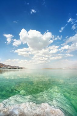 Dead Sea landscape on a summer clipart