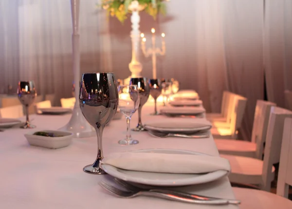 Table for guests at the restaurant — Stock Photo, Image