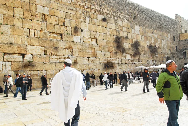 As antigas muralhas de Jerusalém — Fotografia de Stock